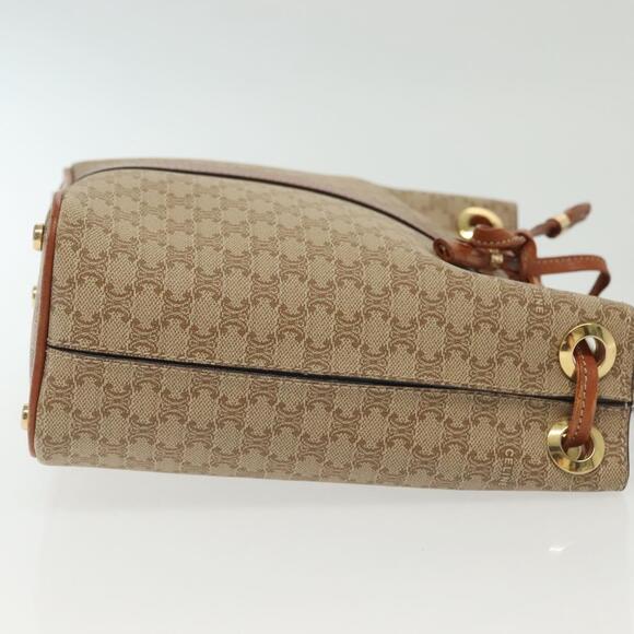 CELINE Macadam Canvas Shoulder Bag Pvc Beige Gold - Picture 5 of 13